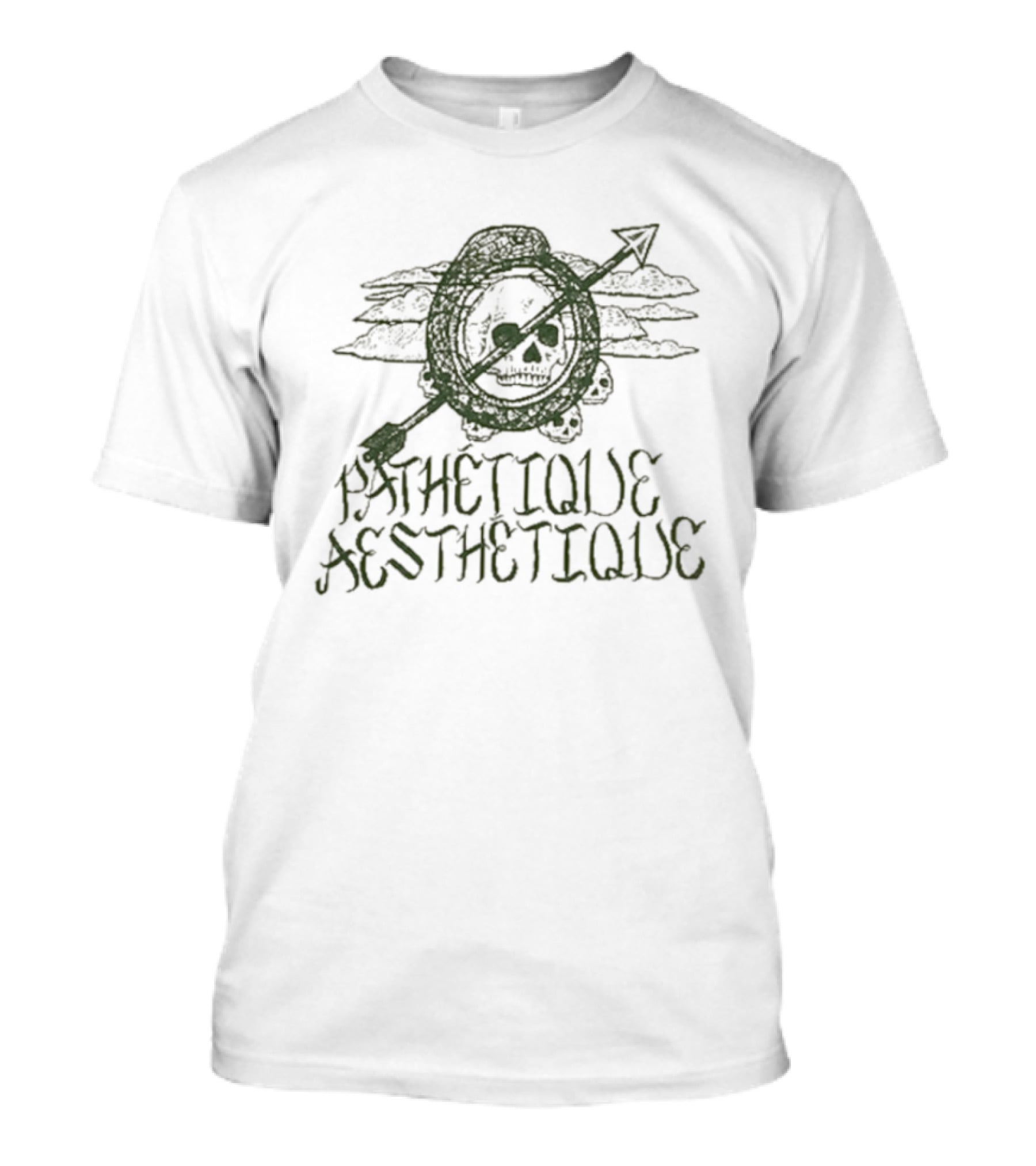 Pathétique Aesthétique Roar Skull Arrow T-Shirt