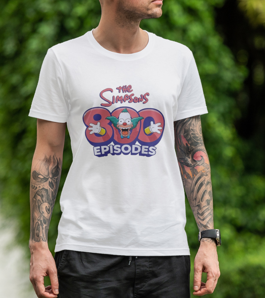 The Simpsons 800 Episodes Krusty The Clown Celebration T-Shirt