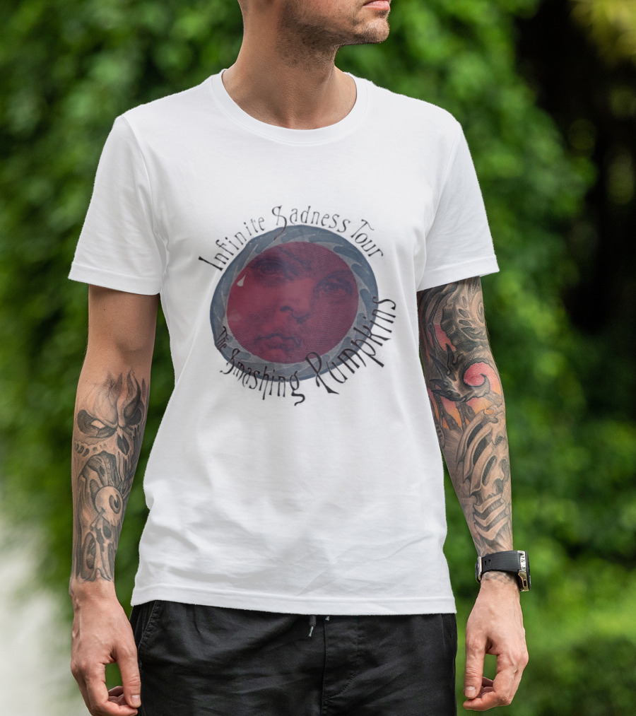 The Smashing Pumpkins Infinite Sadness Tour Melancholy Face T-Shirt