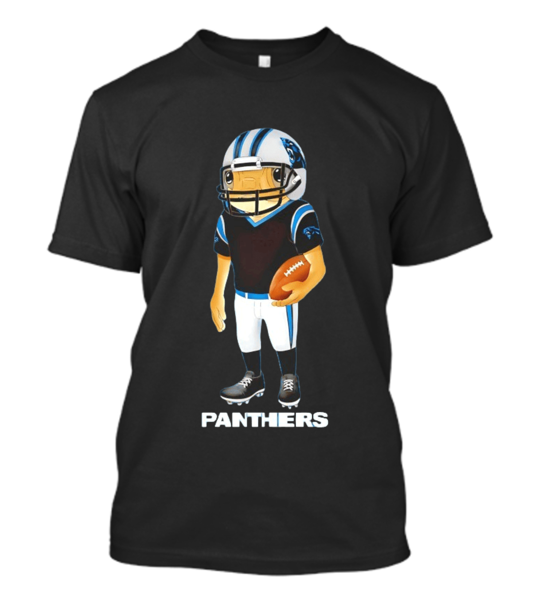 Bad Bunny Carolina Panthers Concho Football Collaboration T-Shirt