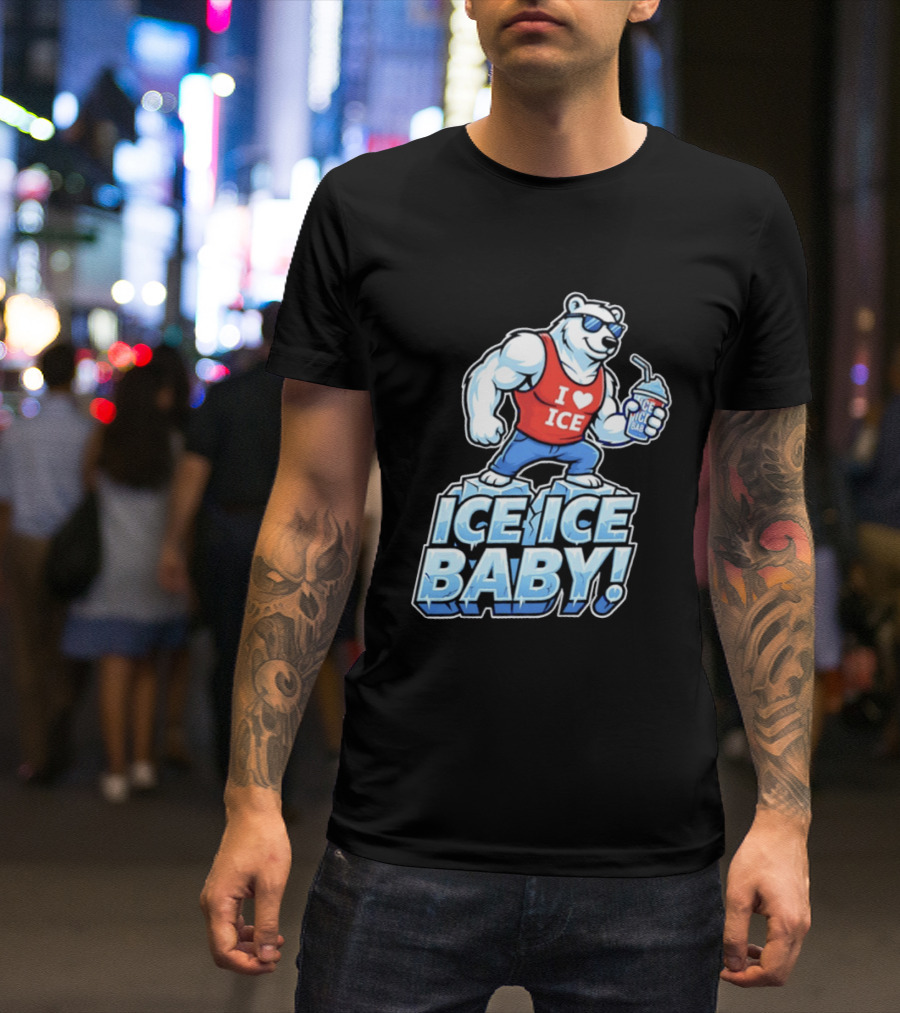 Polar Bear I Love Ice Ice Ice Baby T-Shirt