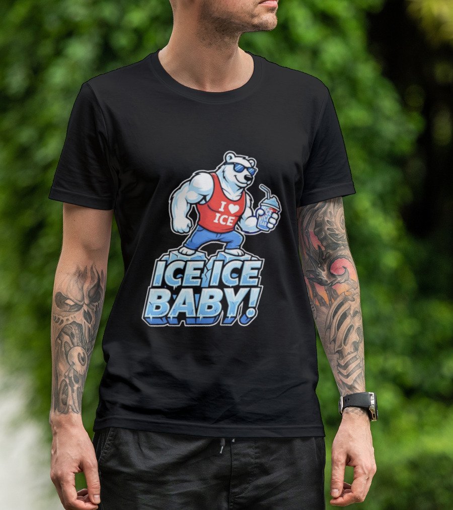 Polar Bear I Love Ice Ice Ice Baby T-Shirt