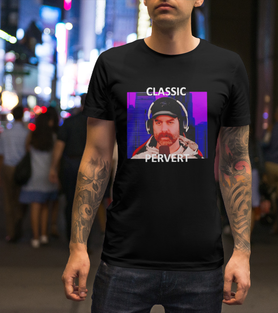 Bruce Greene Classic Pervert Headset Image T-Shirt