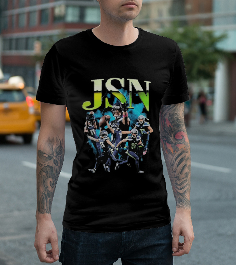 Jaxon Smith Njigba Seattle Seahawks JSN Football Highlights T-Shirt
