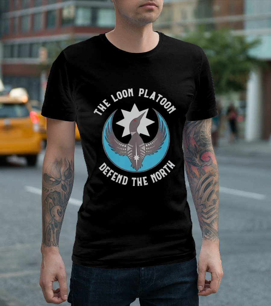 The Loon Platoon Defend The North Starbird T-Shirt