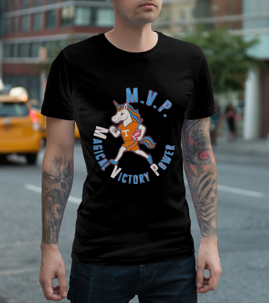 Tennessee Volunteers Unicorn M.V.P. Magical Victory Power T-Shirt