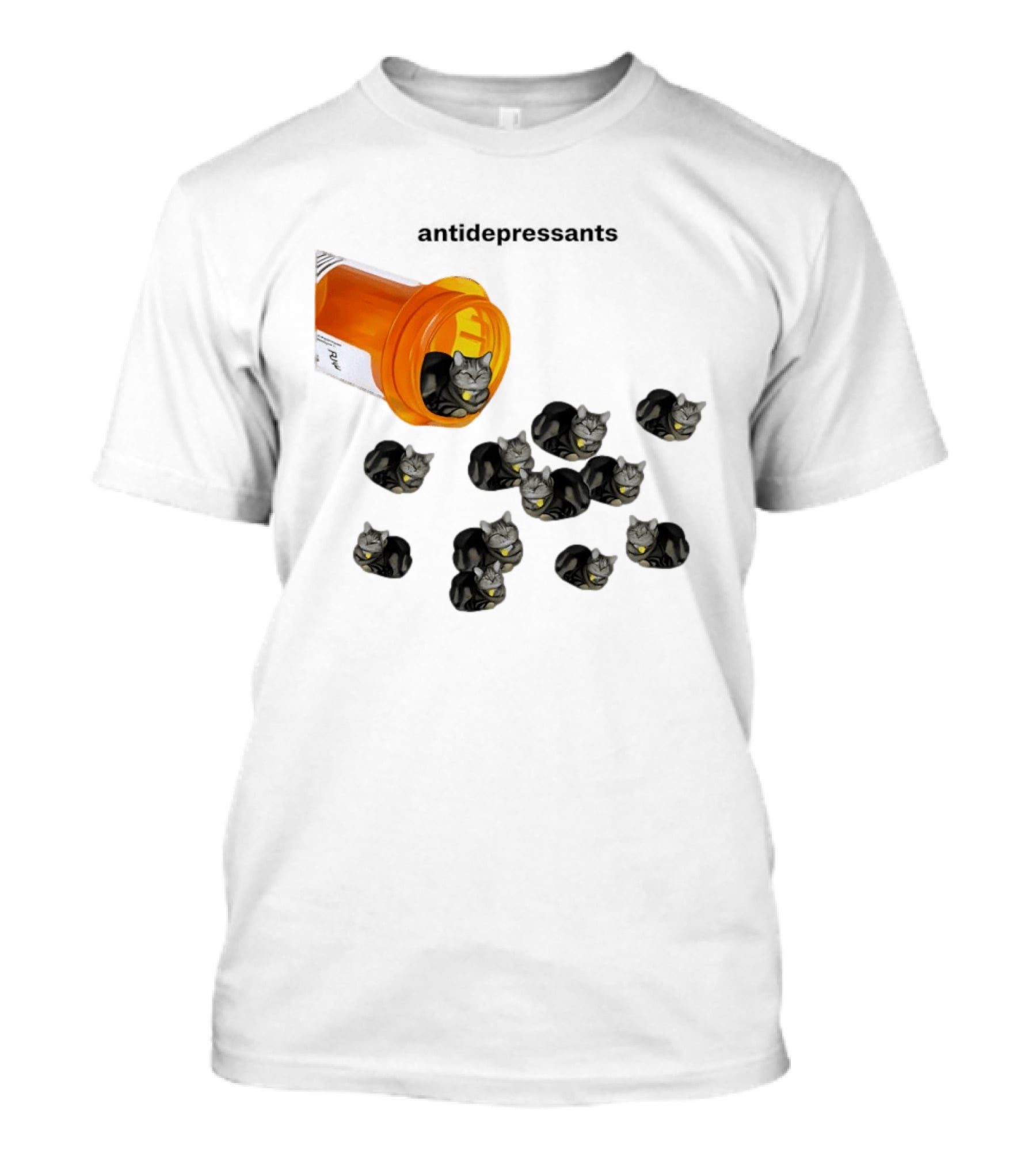 Antidepressants Cat Medicine Jar T-Shirt