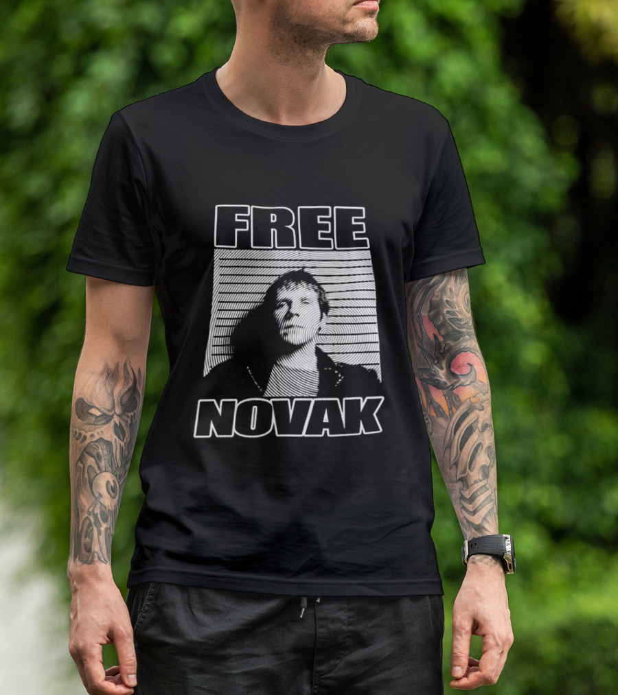 Free Novak Tennis Star Fan Support T-Shirt