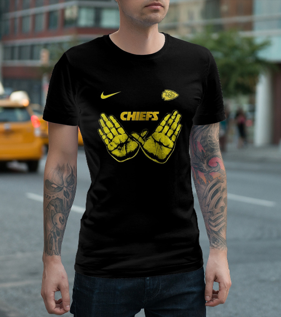 Kansas City Chiefs Wu Tang Clan Hand Sign Nike Chiefs T-Shirt