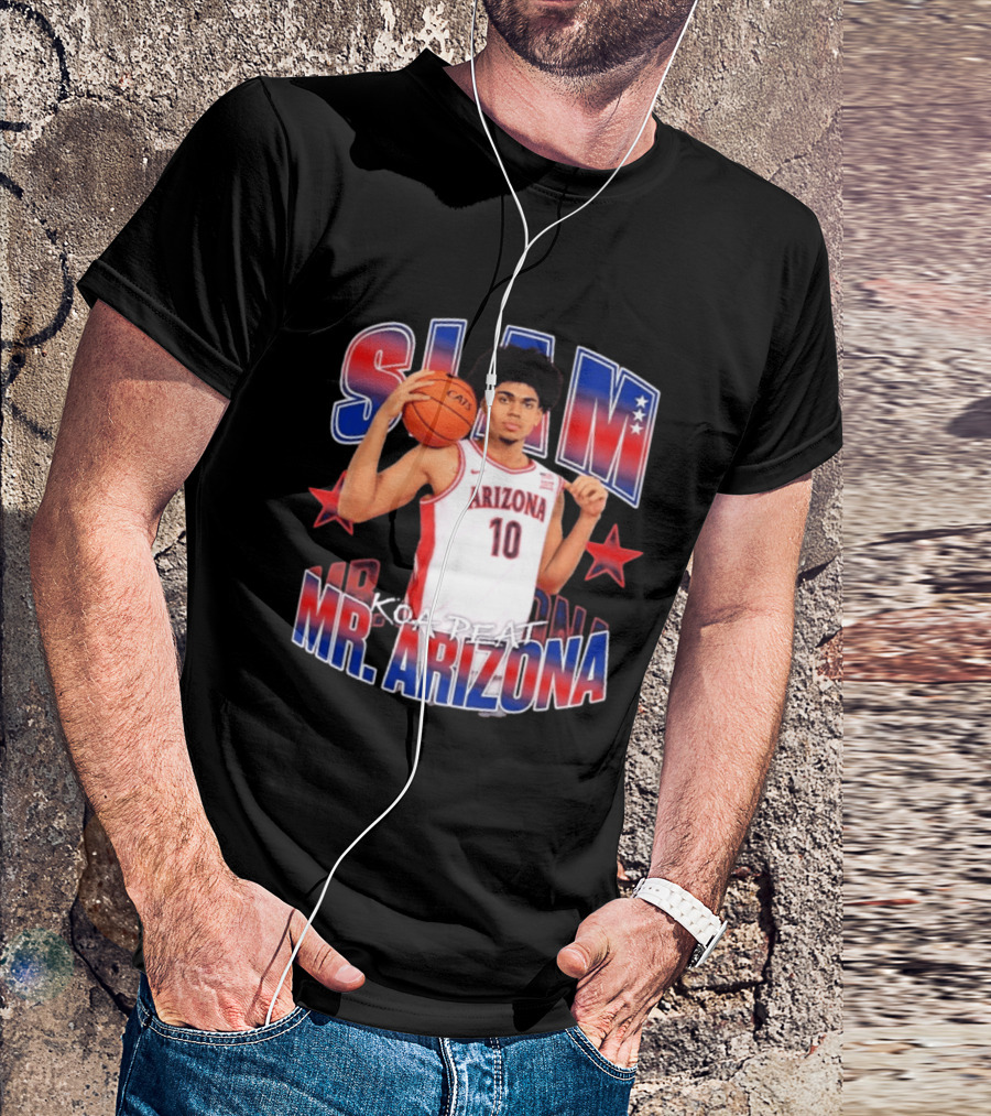 Koa Peat Arizona Basketball Slam Mr Arizona T-Shirt