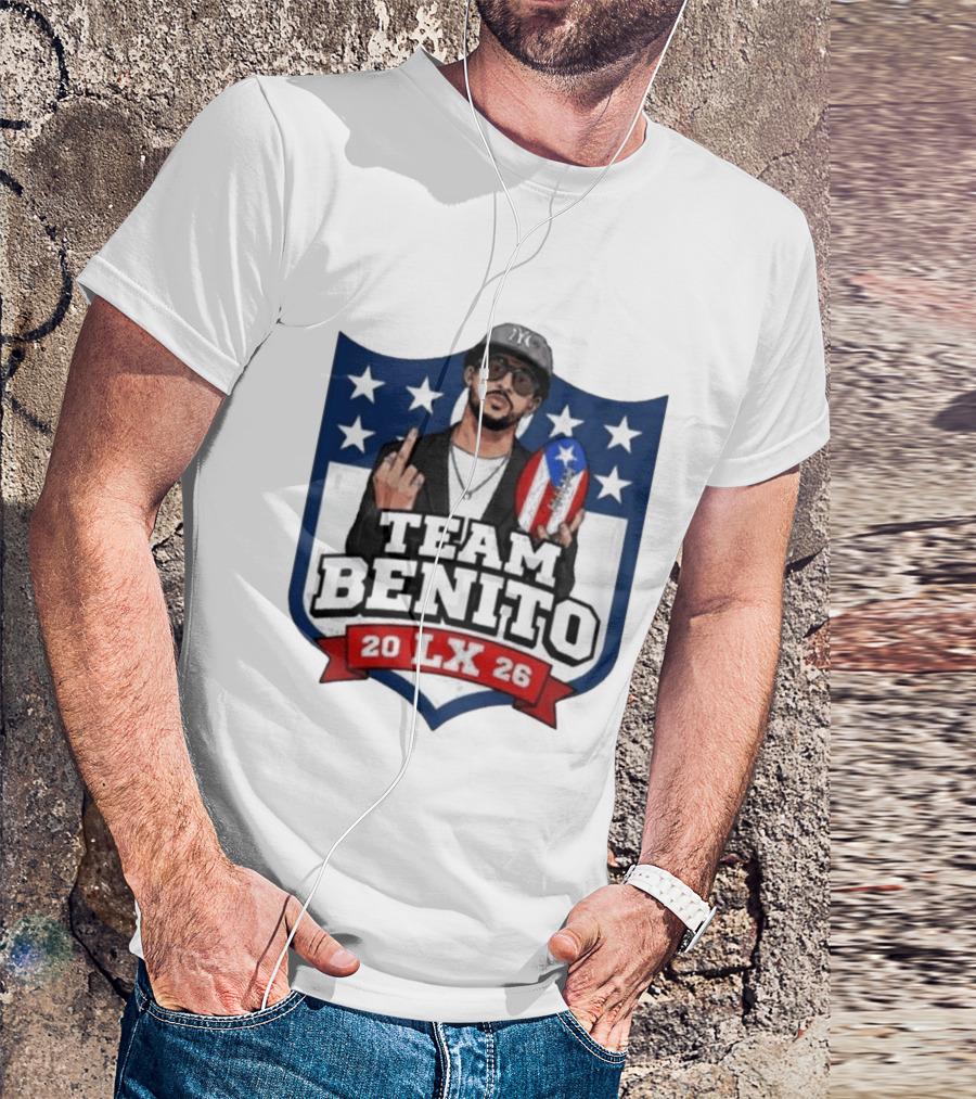 Team Benito Bad Bunny 20 LX 26 American Football T-Shirt