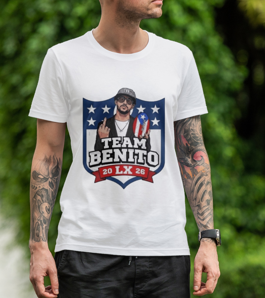 Team Benito Bad Bunny 20 LX 26 American Football T-Shirt