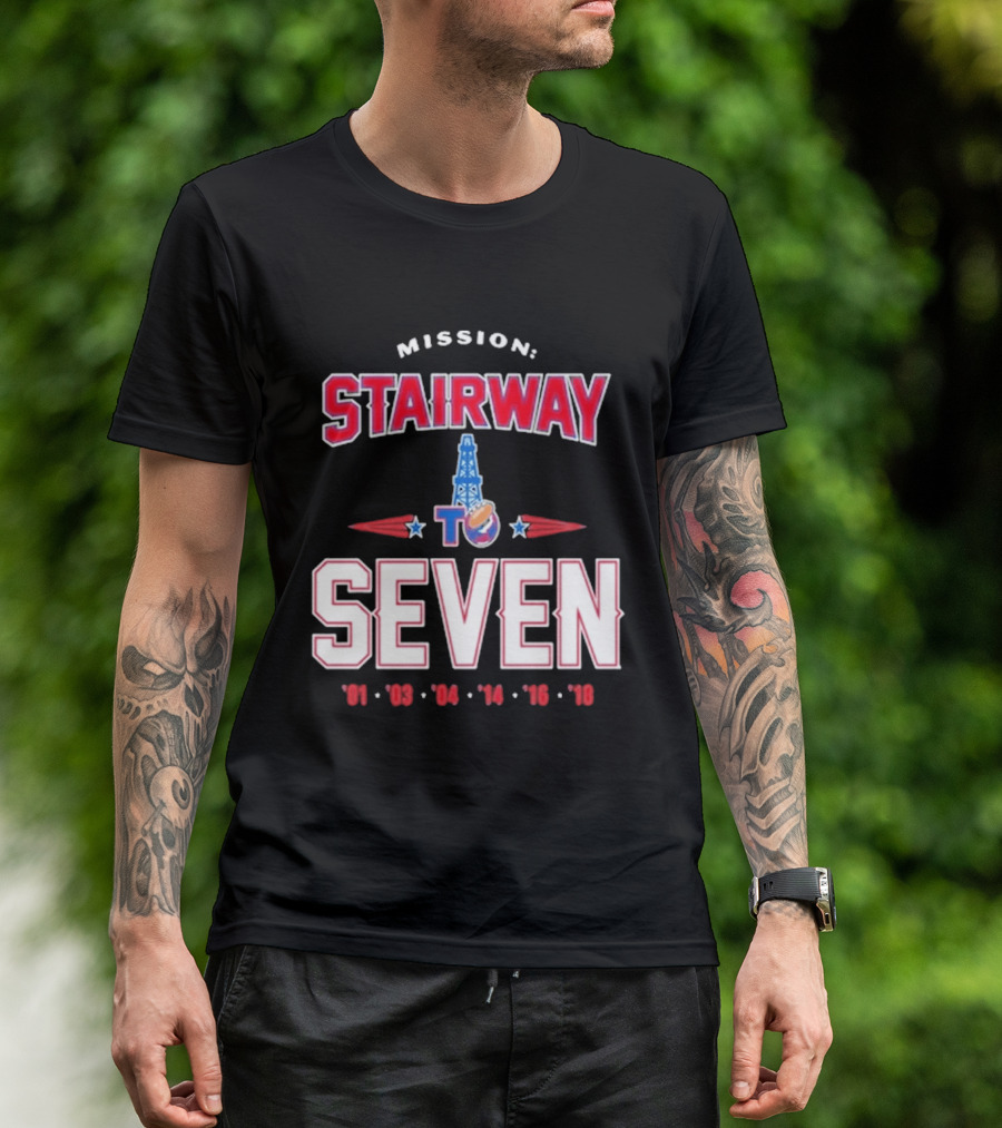 Mission Stairway To Seven New England Patriots Quest For 7th Title T-Shirt