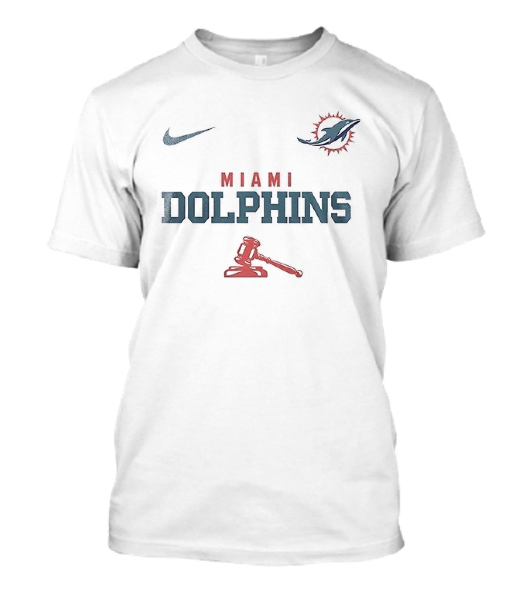 Nike Miami Dolphins Make America Lawful Again With Gavel T-Shirt