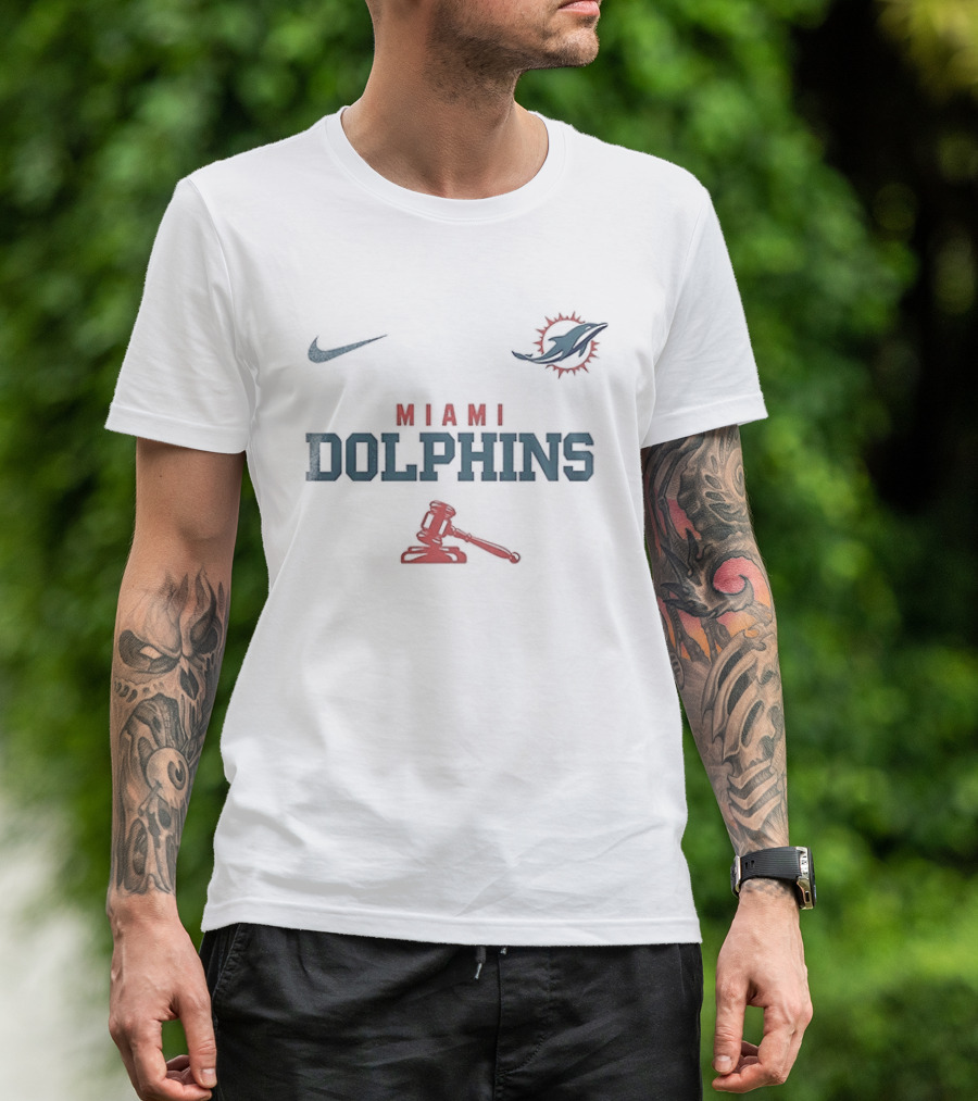 Nike Miami Dolphins Make America Lawful Again With Gavel T-Shirt