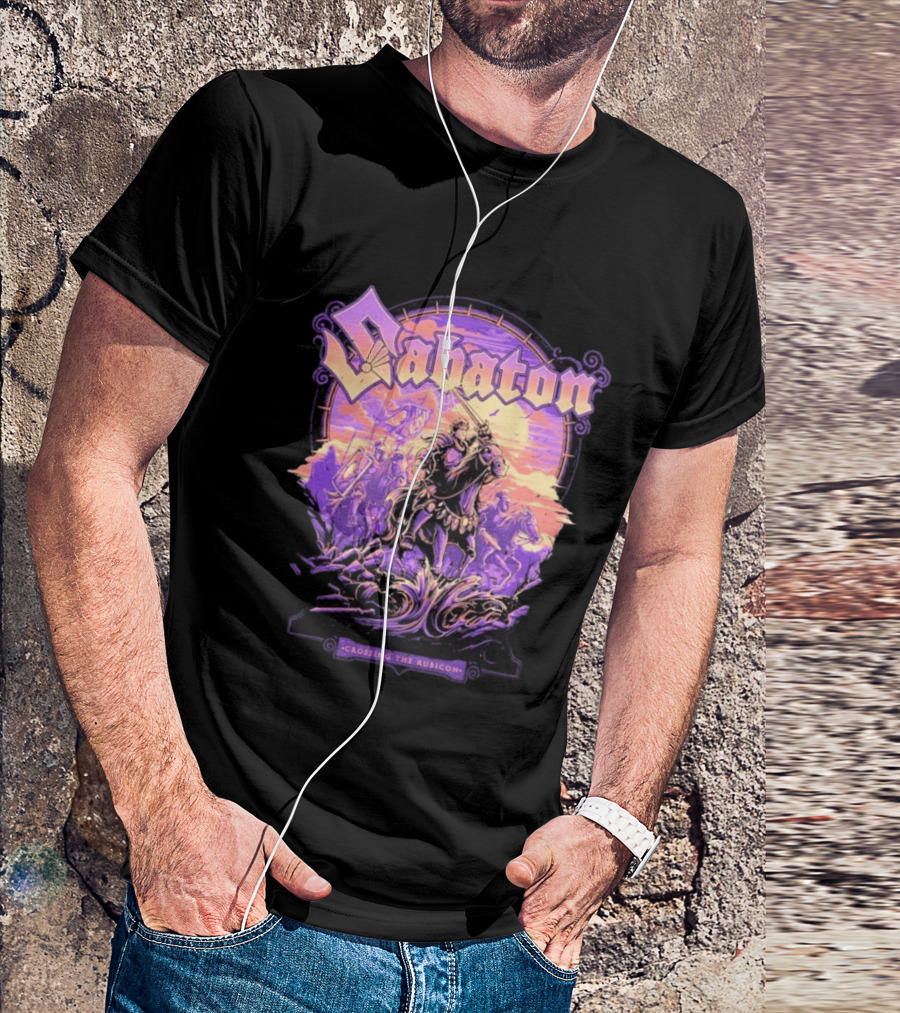Sabaton Crossing The Rubicon Caesar's Crossing Purple Sunset T-Shirt