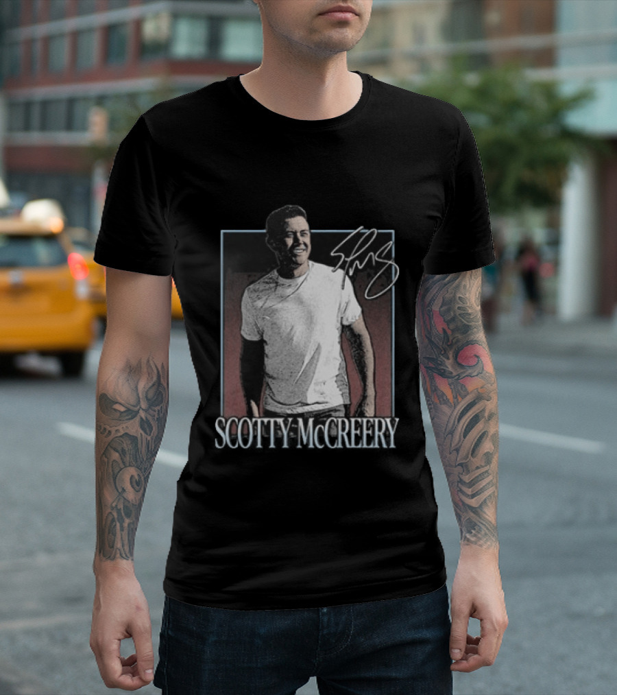 Scotty McCreery Photo Autograph Signature T-Shirt
