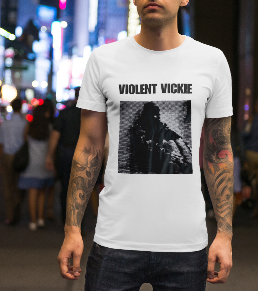 Violent Vickie Pixel Art Visual T-Shirt