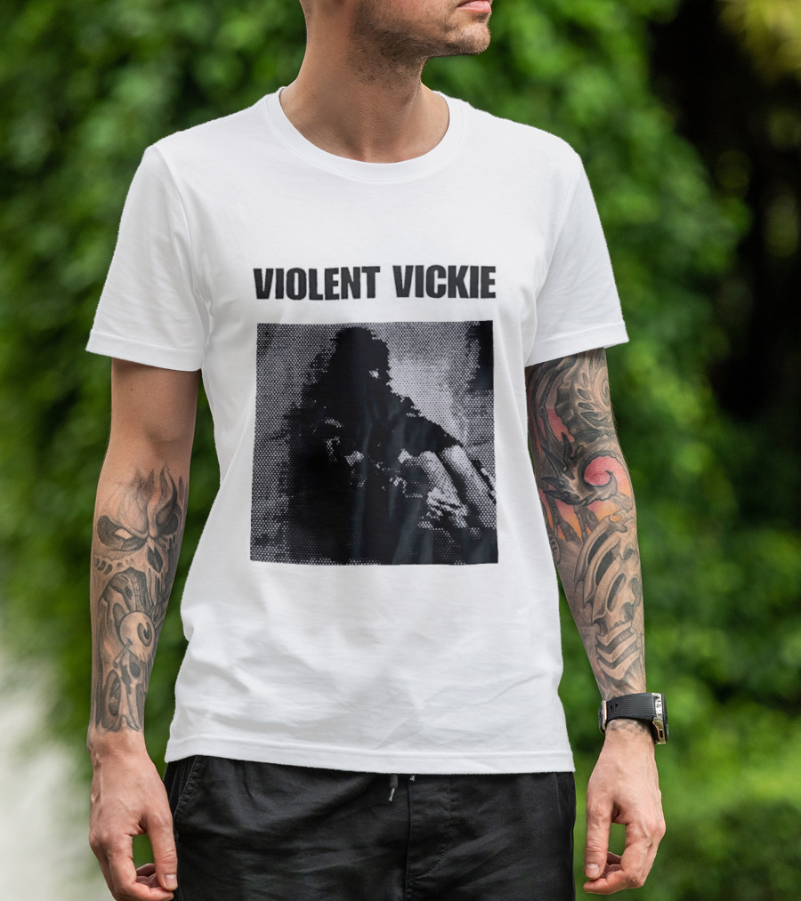 Violent Vickie Pixel Art Visual T-Shirt