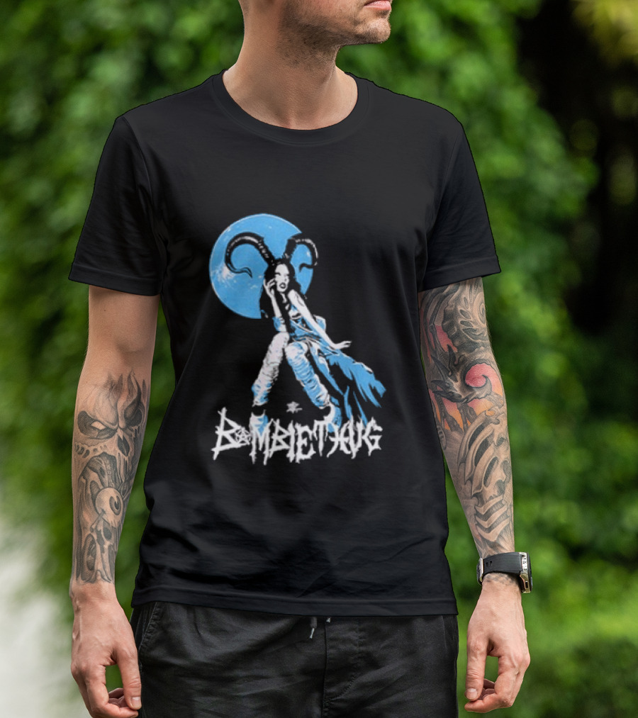 Bambie Thug Crown The Witch Tour 2024 Dates Ethereal Blue Warrior T-Shirt