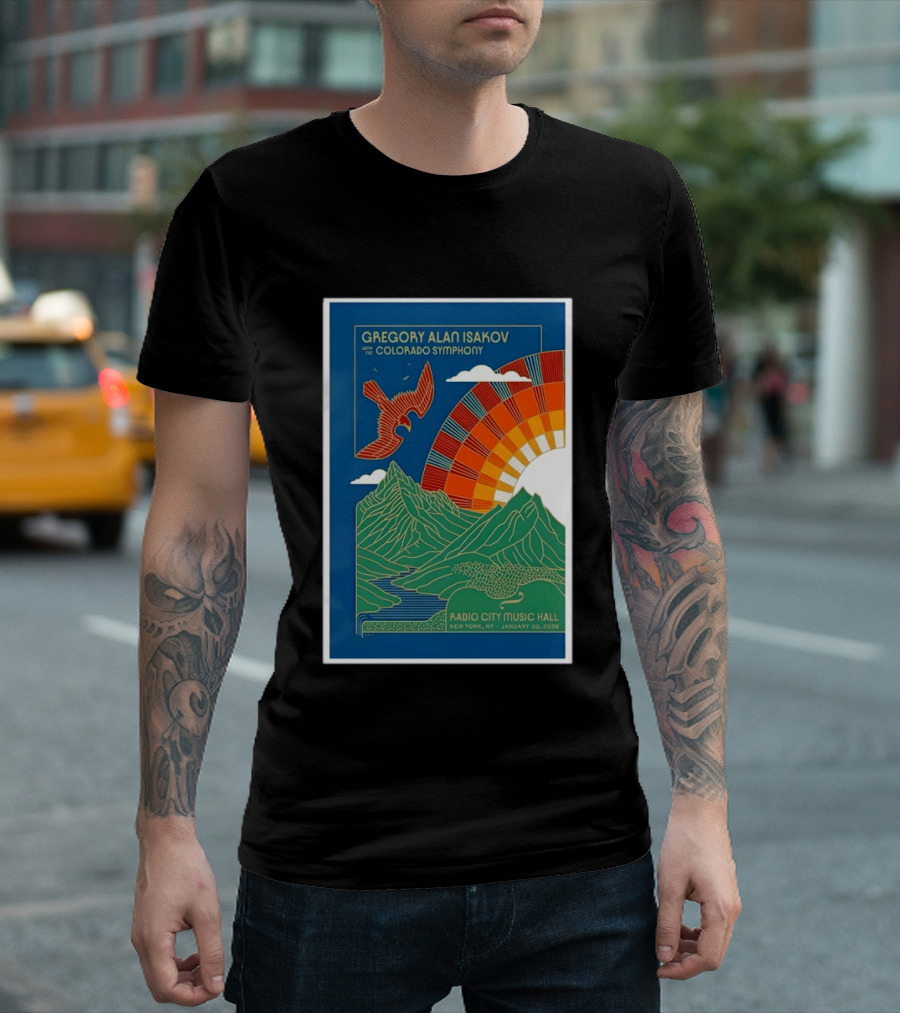 Gregory Alan Isakov With The Colorado Symphony New York Radio City Music Hall January 30 2026 T-Shirt