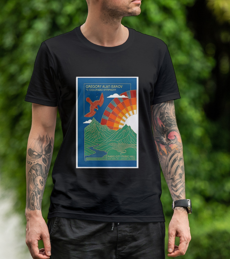 Gregory Alan Isakov With The Colorado Symphony New York Radio City Music Hall January 30 2026 T-Shirt