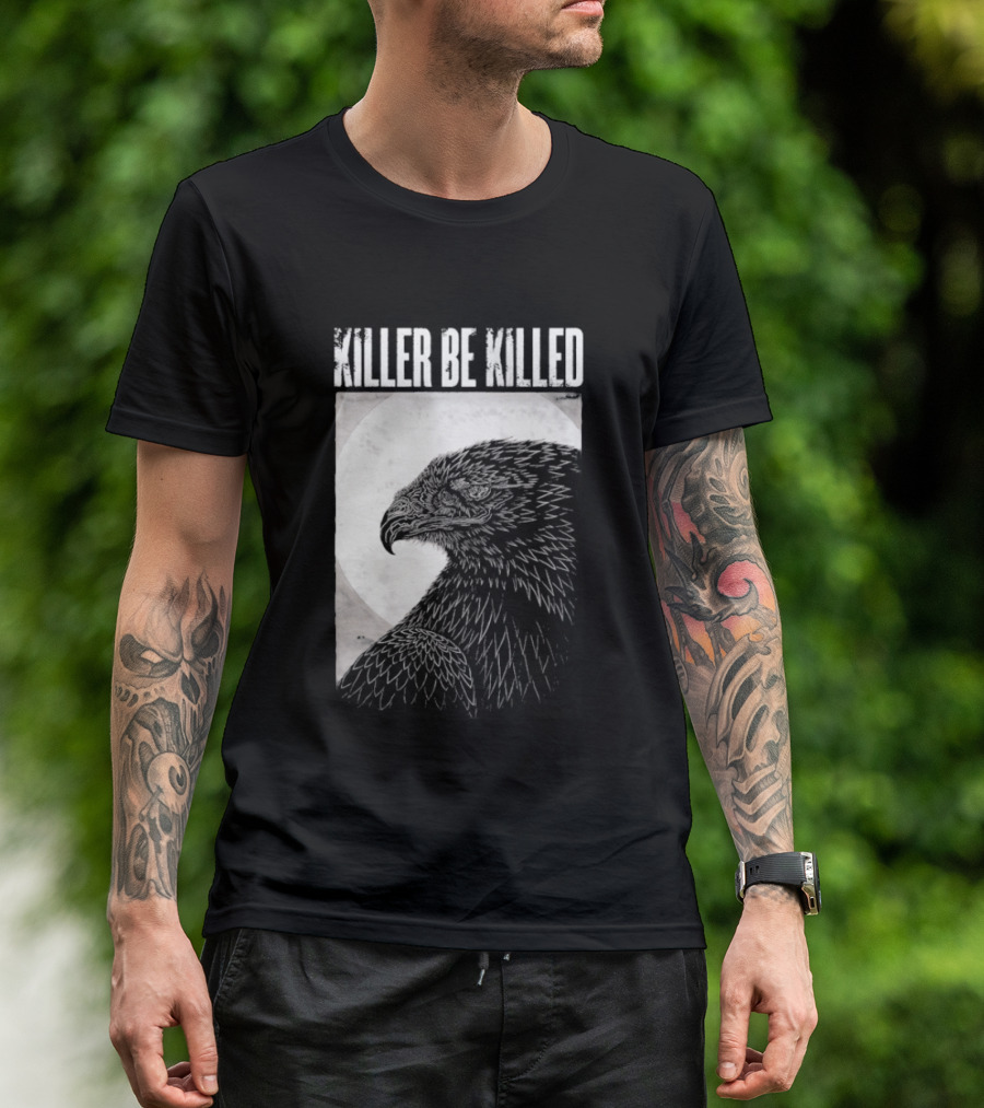 Killer Be Killed Black And White Eagle T-Shirt