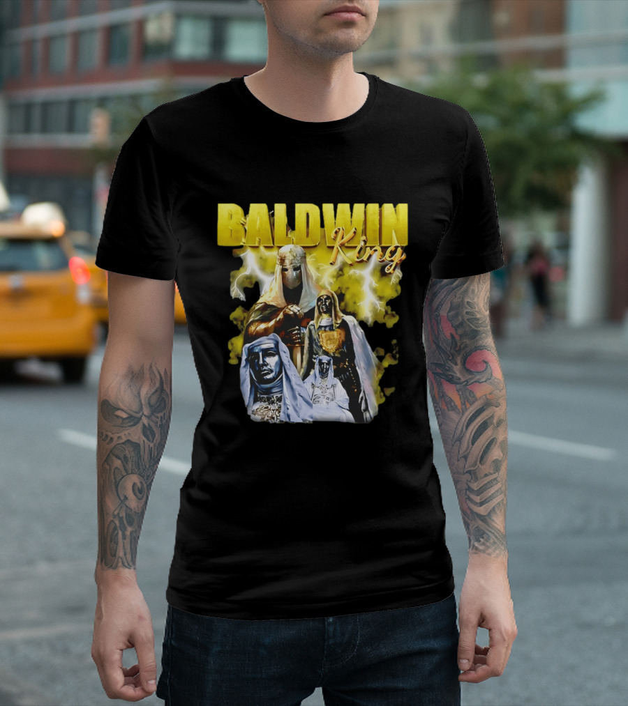 Baldwin King Medieval Knights Epic Heroic Adventure T-Shirt