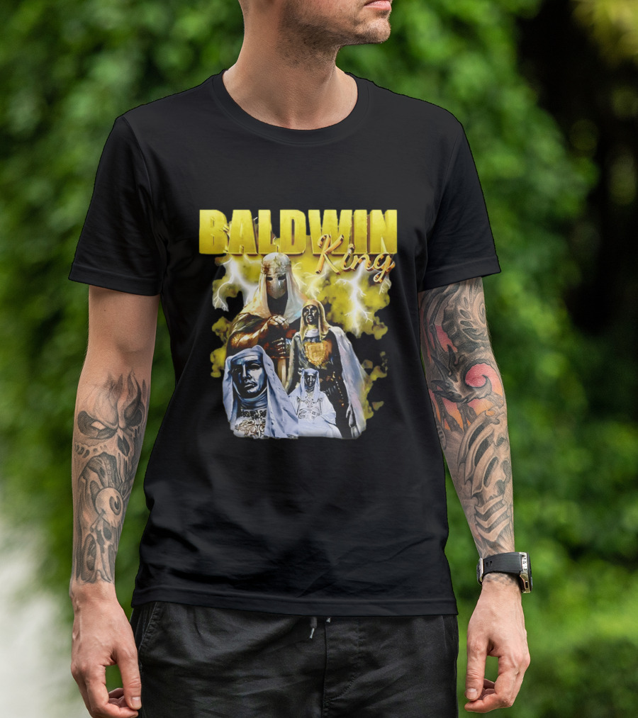 Baldwin King Medieval Knights Epic Heroic Adventure T-Shirt