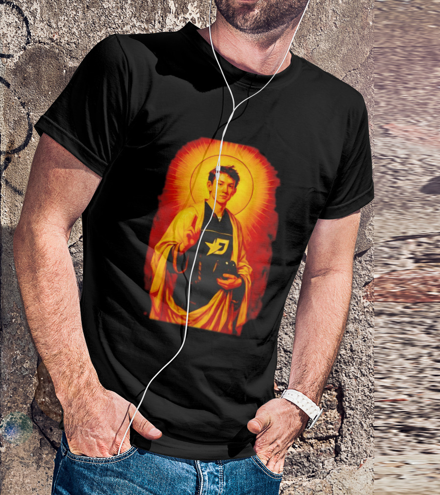 Saint Max Verstappen F1 Racing Iconic Imagery With Halo And Driver T-Shirt