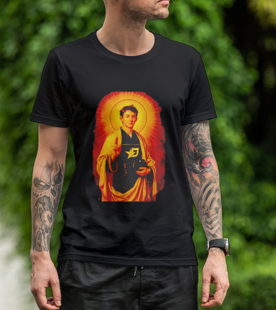 Saint Max Verstappen F1 Racing Iconic Imagery With Halo And Driver T-Shirt