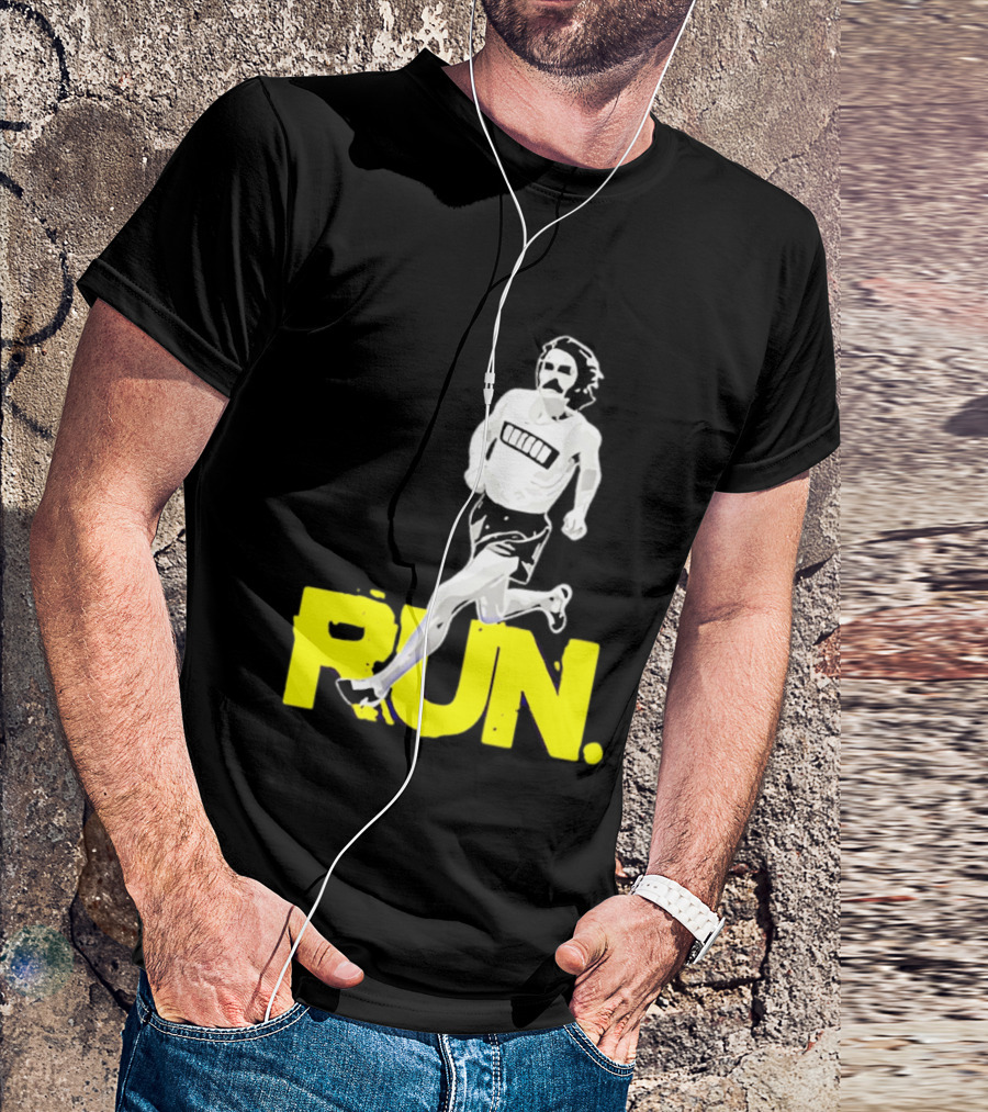 Steve Prefontaine Run Iconic Yellow T-Shirt