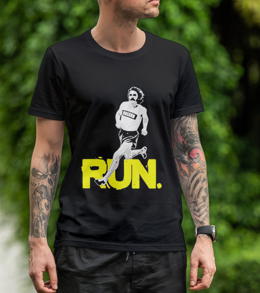 Steve Prefontaine Run Iconic Yellow T-Shirt