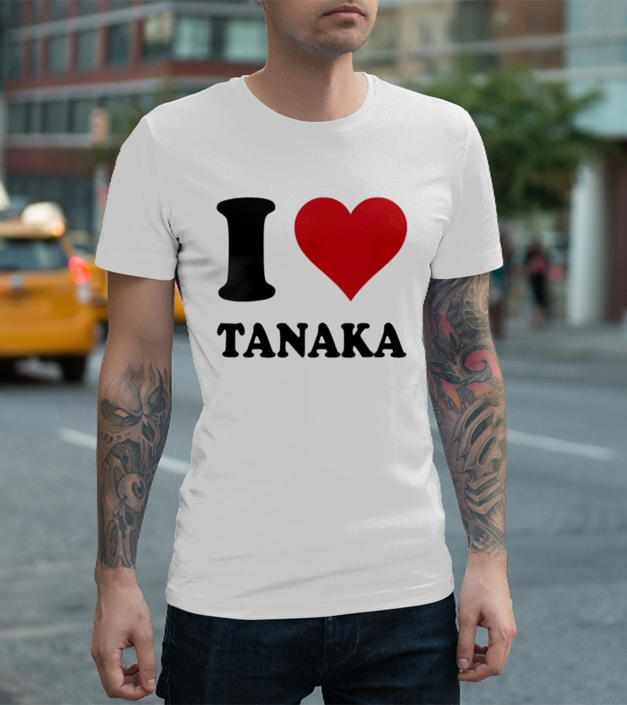 I Love Tanaka Ao Tanaka Leeds United FC T-Shirt