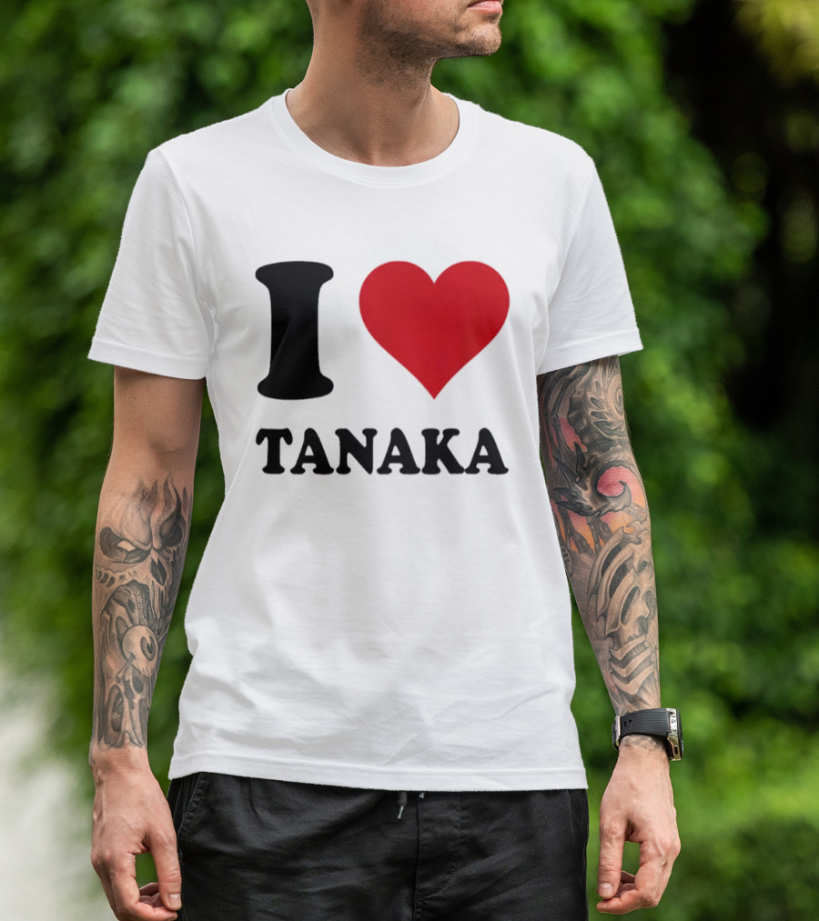 I Love Tanaka Ao Tanaka Leeds United FC T-Shirt