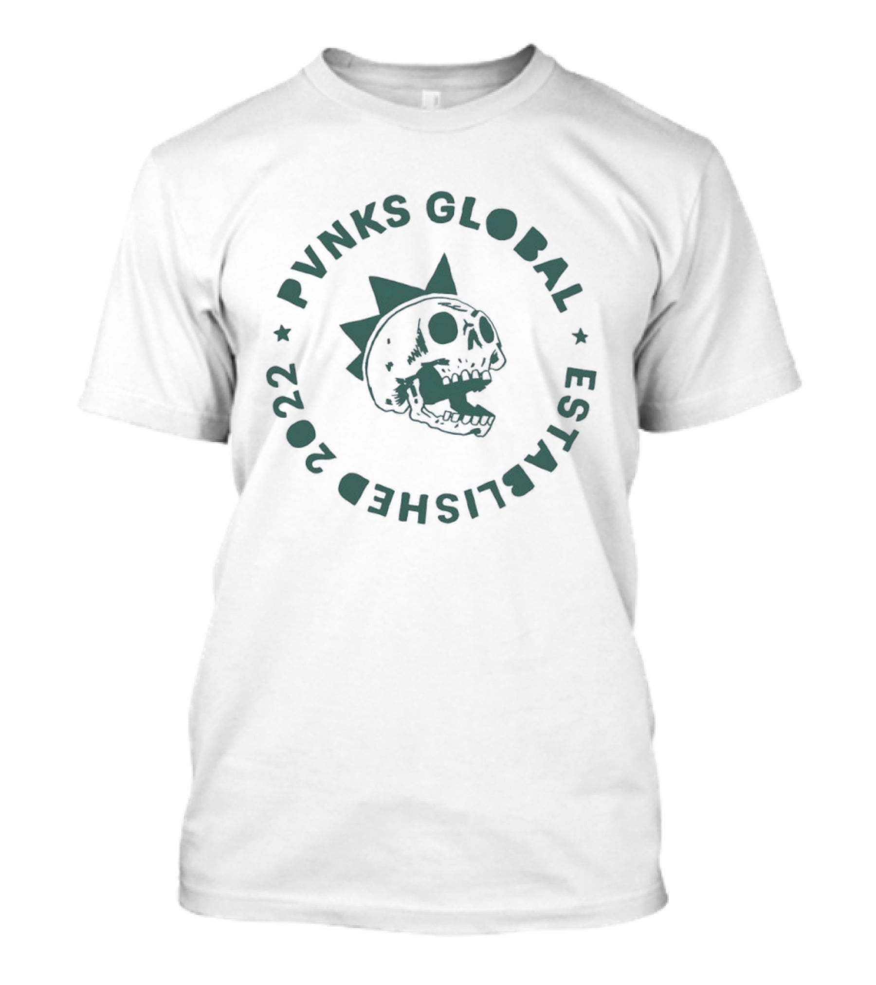Pvnks Global Skull Established 2022 T-Shirt