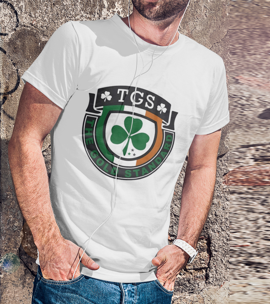 TGS The Gold Standard Shamrock Emblem With Irish T-Shirt