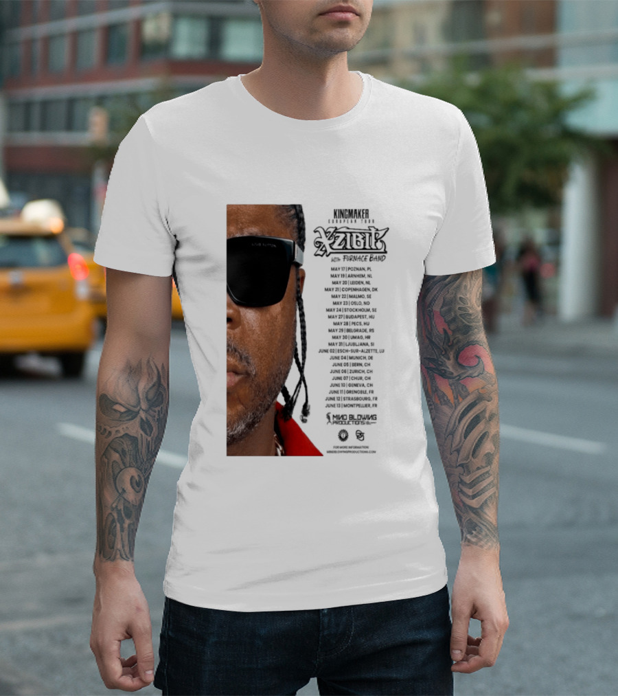 XZIBIT EU Tour 2026 Event Details Featuring Live Performances T-Shirt