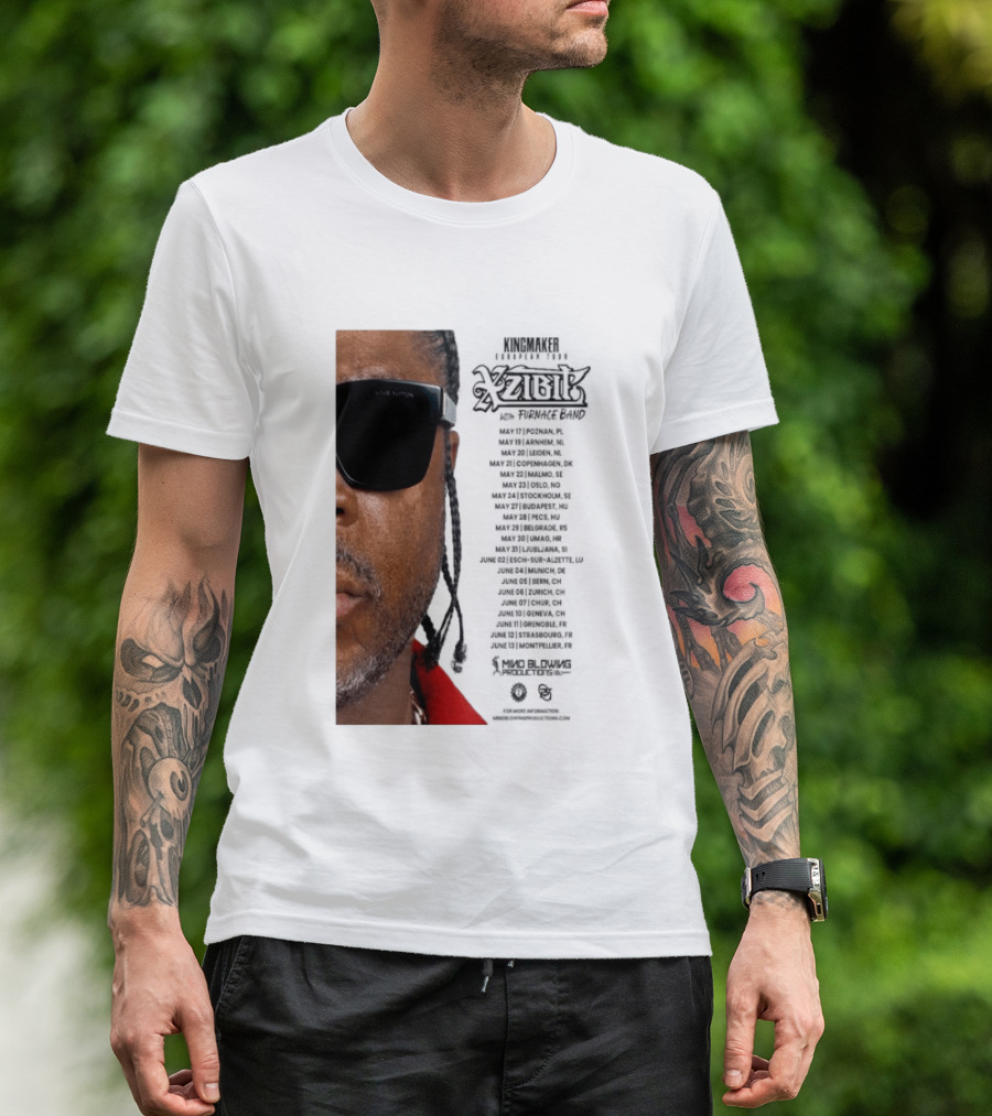 XZIBIT EU Tour 2026 Event Details Featuring Live Performances T-Shirt
