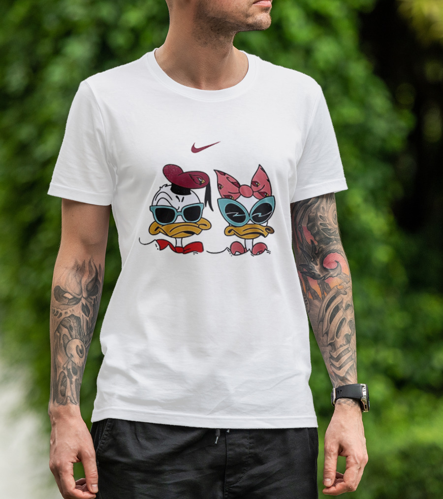 Arizona Cardinals Donald Daisy Duck Nike Collaboration T-Shirt