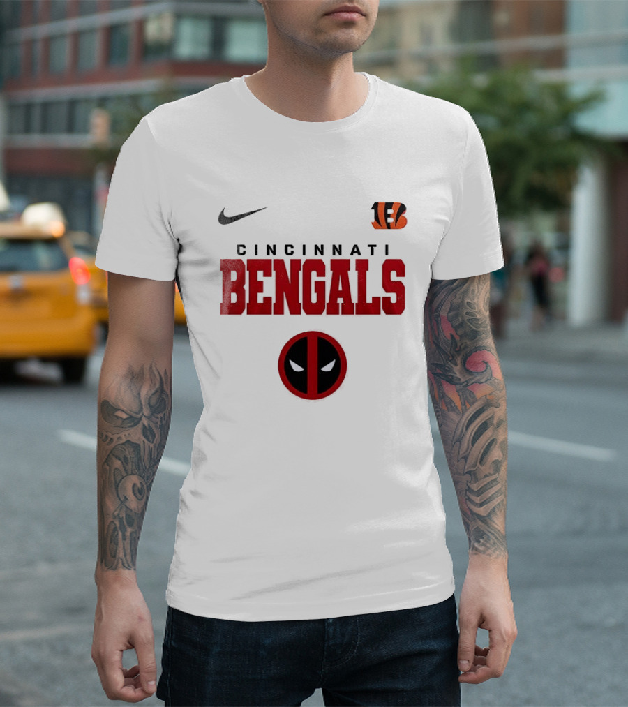 Nike Cincinnati Bengals Deadpool Icon Collaboration T-Shirt