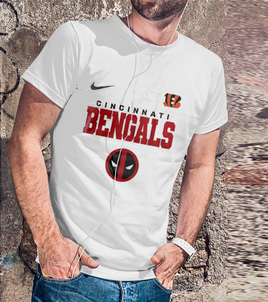 Nike Cincinnati Bengals Deadpool Icon Collaboration T-Shirt