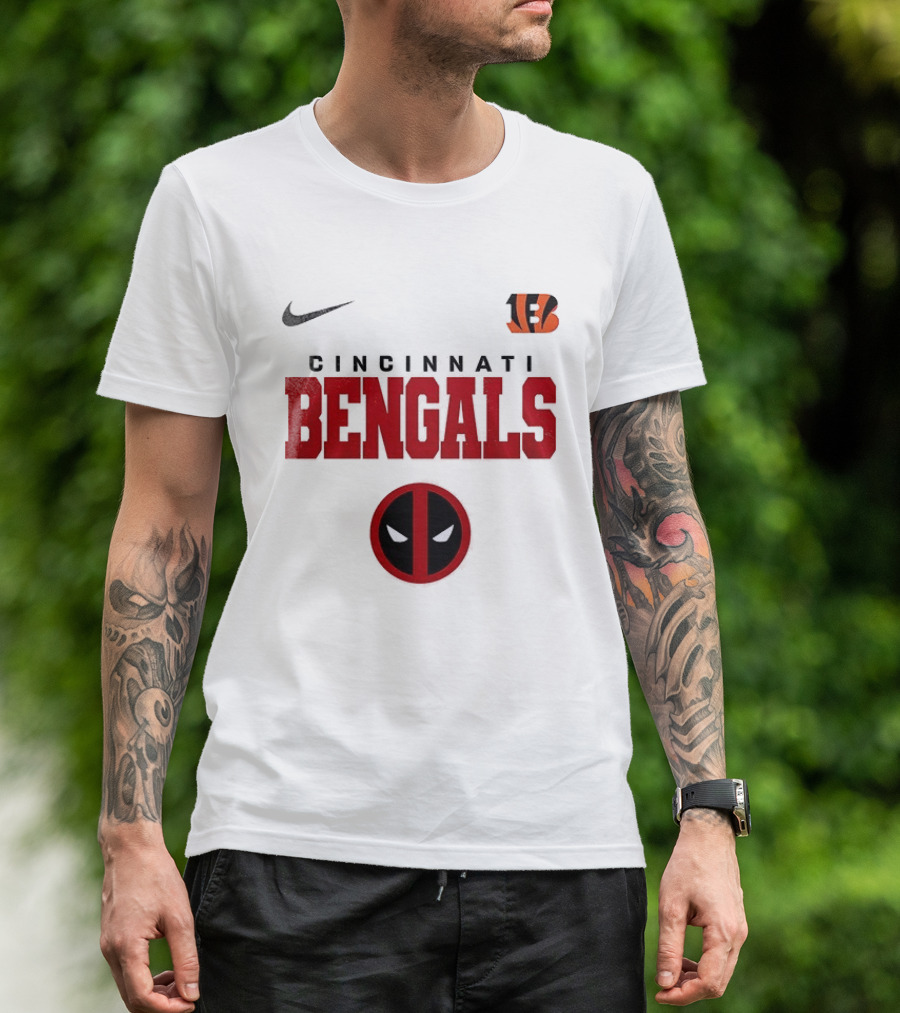 Nike Cincinnati Bengals Deadpool Icon Collaboration T-Shirt