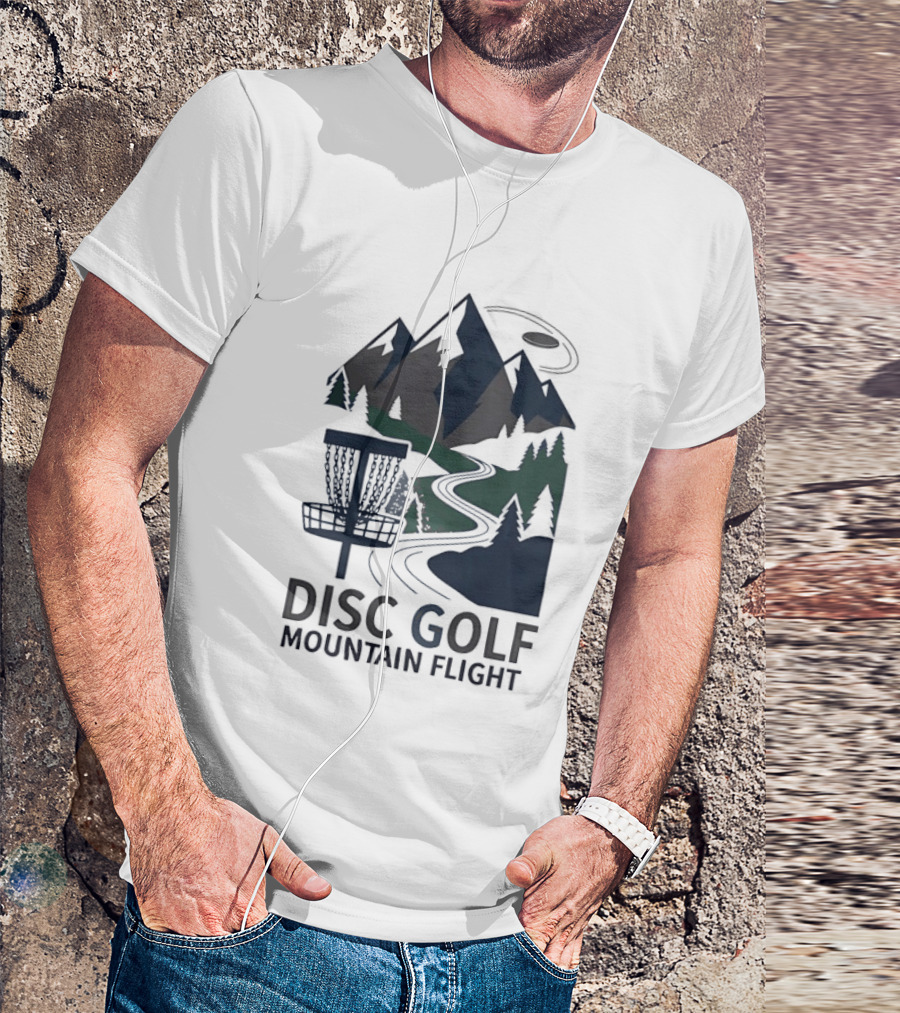 Disc Golf Mountain Flight Adventure Scenic Course T-Shirt