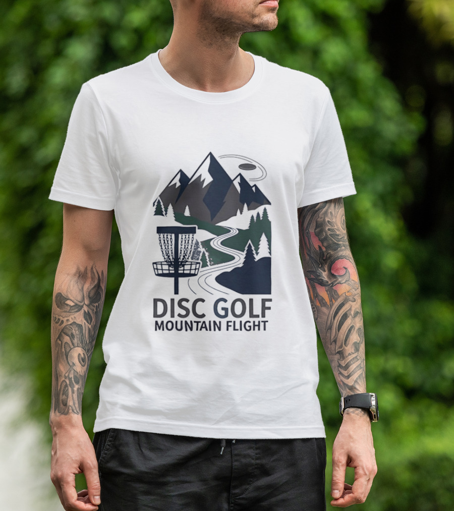 Disc Golf Mountain Flight Adventure Scenic Course T-Shirt
