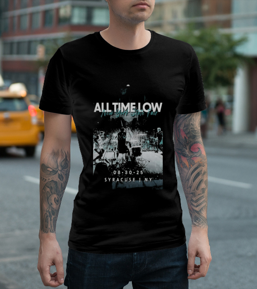 All Time Low New York State Fair Syracuse NY Aug 30 2025 T-Shirt