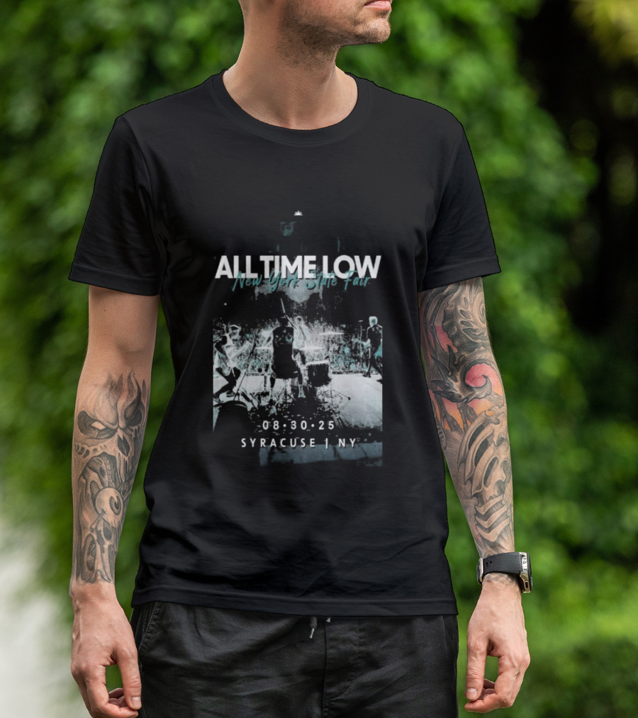 All Time Low New York State Fair Syracuse NY Aug 30 2025 T-Shirt