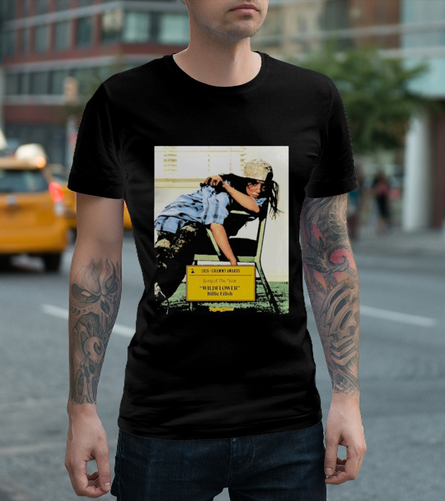 2026 Grammy Awards Song Of The Year Wildflower Billie Eilish Rolling Stone T-Shirt