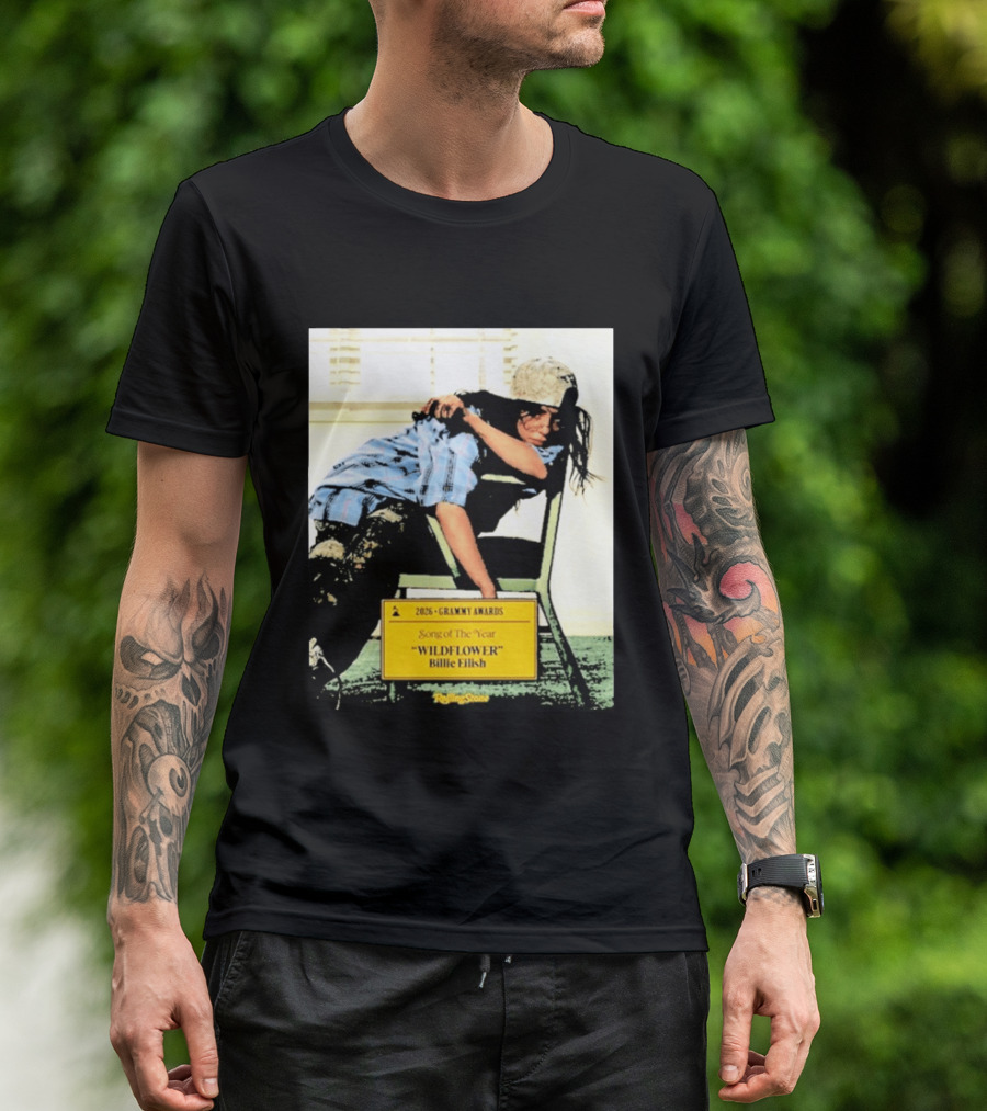 2026 Grammy Awards Song Of The Year Wildflower Billie Eilish Rolling Stone T-Shirt