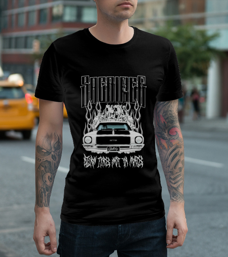Sacrifice Burn Rubber Not Money HQ Holden GTS Monaro Geltchy T-Shirt
